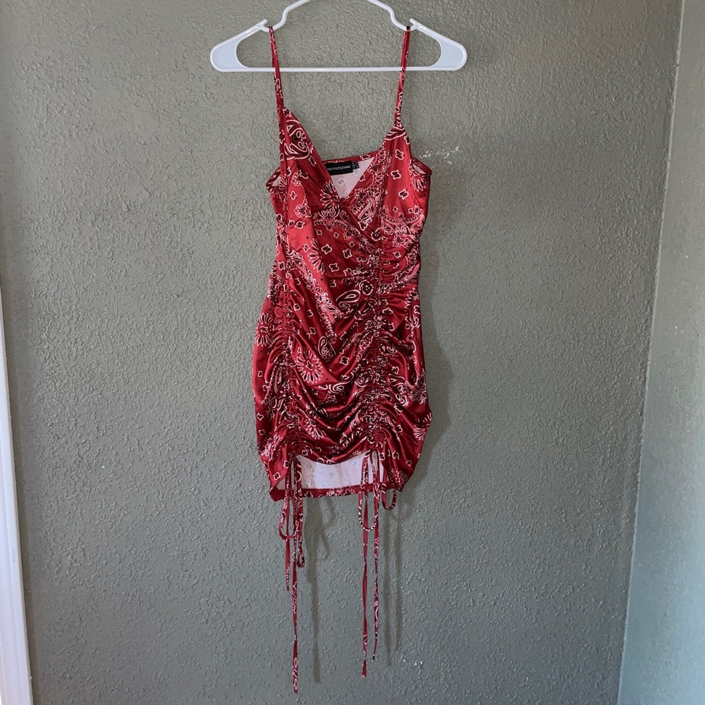 PLT Red Bandana Dress